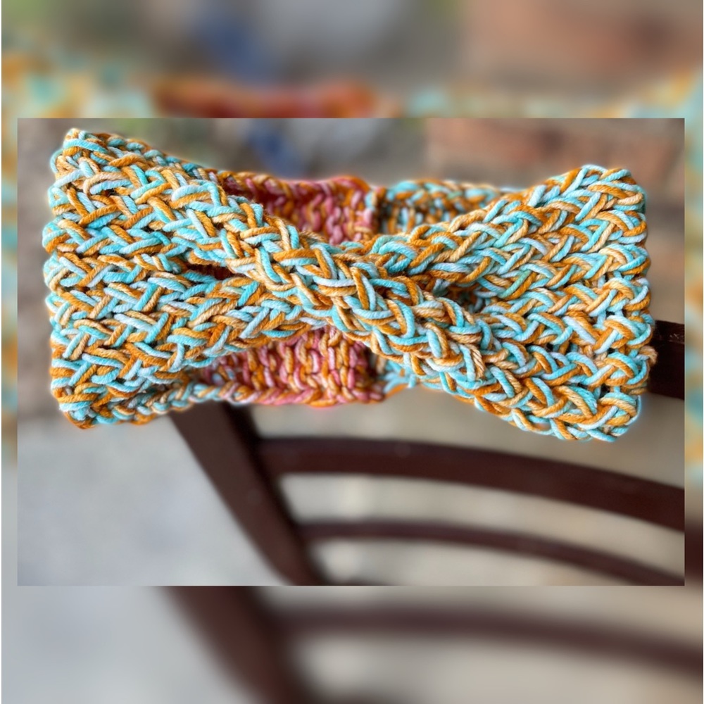 Handmade Hand Crafted Knit Twist Headband